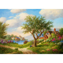 Charger l'image dans la galerie, Paysage rural - diamant rond complet - 40x30cm