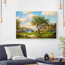 Charger l'image dans la galerie, Paysage rural - diamant rond complet - 40x30cm
