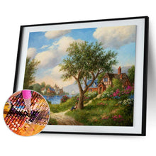 Charger l'image dans la galerie, Paysage rural - diamant rond complet - 40x30cm