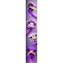 Charger l'image dans la galerie, Autruche - diamant rond complet - 25x115cm