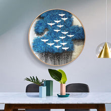 Charger l'image dans la galerie, Rouge - grue couronnée - diamant rond complet - 40x40cm