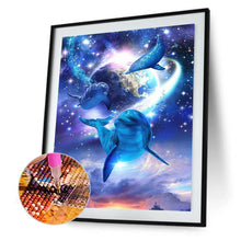 Charger l'image dans la galerie, Dolphin - diamant rond complet - 30x40cm