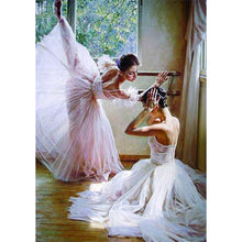 Charger l'image dans la galerie, Fille de ballet - diamant rond complet - 30x40cm