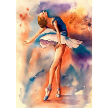 Charger l'image dans la galerie, Fille de ballet - diamant rond complet - 30x40cm