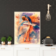 Charger l'image dans la galerie, Fille de ballet - diamant rond complet - 30x40cm