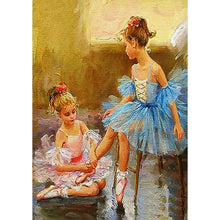 Charger l'image dans la galerie, Fille de ballet - diamant rond complet - 30x40cm
