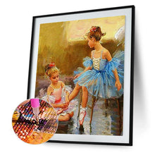 Charger l'image dans la galerie, Fille de ballet - diamant rond complet - 30x40cm