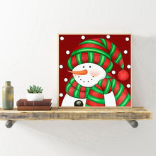 Charger l'image dans la galerie, Bonhomme de neige - diamant rond complet - 30x30cm