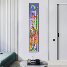 Charger l'image dans la galerie, Dinosaure pour enfant - diamant rond complet - 25x115cm