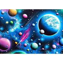 Charger l'image dans la galerie, Univers - diamant rond complet - 40x30cm