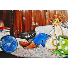 Charger l'image dans la galerie, Fille - diamant rond complet - 40x30cm