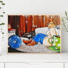 Charger l'image dans la galerie, Fille - diamant rond complet - 40x30cm