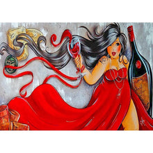 Charger l'image dans la galerie, Fille - diamant rond complet - 40x30cm