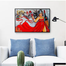 Charger l'image dans la galerie, Fille - diamant rond complet - 40x30cm