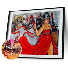 Charger l'image dans la galerie, Fille - diamant rond complet - 40x30cm