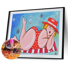 Charger l'image dans la galerie, Fille - diamant rond complet - 40x30cm