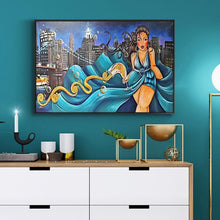 Charger l'image dans la galerie, Fille - diamant rond complet - 40x30cm