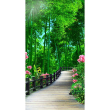 Charger l'image dans la galerie, Forêt verte - diamant rond complet - 45x85cm