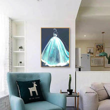 Charger l'image dans la galerie, Ensemble de fille de mariage - diamant rond complet - 30x40cm