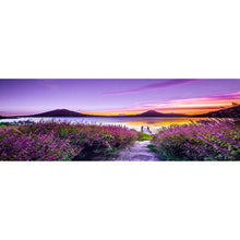 Charger l'image dans la galerie, Fleur de bord du lac - diamant rond complet - 100x40cm