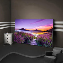 Charger l'image dans la galerie, Fleur de bord du lac - diamant rond complet - 100x40cm