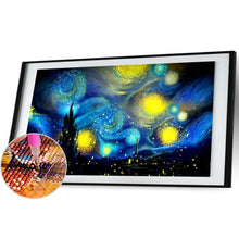 Charger l'image dans la galerie, 80x45cm ciel de nuit abstrait - diamant rond complet - 80x45cm
