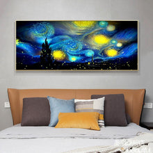 Charger l'image dans la galerie, 80x45cm ciel de nuit abstrait - diamant rond complet - 80x45cm