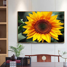 Charger l'image dans la galerie, Tournesol positif - diamant rond complet - 40x30cm