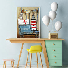 Charger l'image dans la galerie, Chaise ancienne - diamant rond complet - 30x40cm