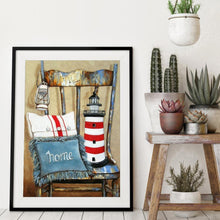 Charger l'image dans la galerie, Chaise ancienne - diamant rond complet - 30x40cm