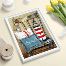 Charger l'image dans la galerie, Chaise ancienne - diamant rond complet - 30x40cm