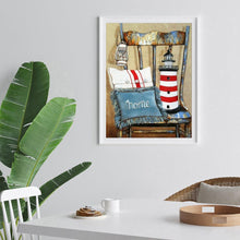 Charger l'image dans la galerie, Chaise ancienne - diamant rond complet - 30x40cm