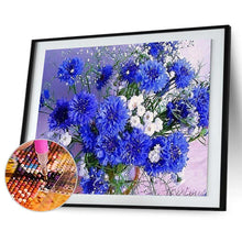 Charger l'image dans la galerie, Fleurs - diamant rond complet - 40x30cm