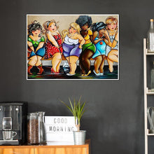 Charger l'image dans la galerie, Cartoon ladies - diamant rond complet - 40x30cm