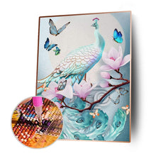 Charger l'image dans la galerie, Paon - diamant rond complet - 30x40cm
