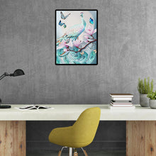 Charger l'image dans la galerie, Paon - diamant rond complet - 30x40cm