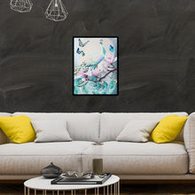 Charger l'image dans la galerie, Paon - diamant rond complet - 30x40cm