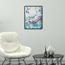 Charger l'image dans la galerie, Paon - diamant rond complet - 30x40cm