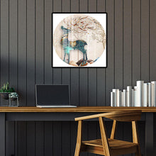 Charger l'image dans la galerie, Cerf - diamant rond complet - 40x40cm