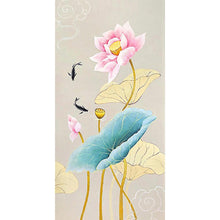 Charger l'image dans la galerie, Lotus de poisson - diamant rond complet - 45x85cm