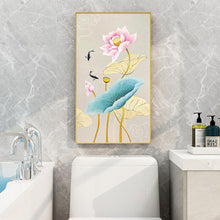 Charger l'image dans la galerie, Lotus de poisson - diamant rond complet - 45x85cm