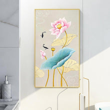 Charger l'image dans la galerie, Lotus de poisson - diamant rond complet - 45x85cm