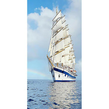 Charger l'image dans la galerie, Navire - diamant rond complet - 45x85cm