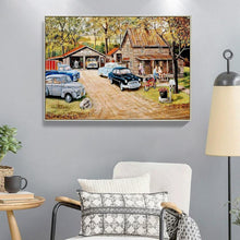 Charger l'image dans la galerie, Voiture - diamant rond complet - 40x30cm