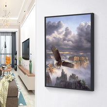 Charger l'image dans la galerie, Broderie ensemble aigle montant - diamant rond complet - 30x40cm