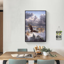 Charger l'image dans la galerie, Broderie ensemble aigle montant - diamant rond complet - 30x40cm