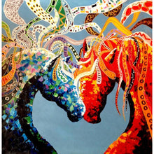 Charger l'image dans la galerie, Cheval de fantaisie - diamant rond complet - 40x40cm