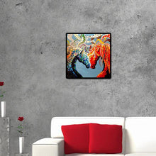 Charger l'image dans la galerie, Cheval de fantaisie - diamant rond complet - 40x40cm