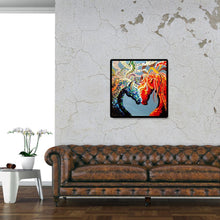 Charger l'image dans la galerie, Cheval de fantaisie - diamant rond complet - 40x40cm