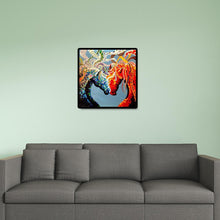 Charger l'image dans la galerie, Cheval de fantaisie - diamant rond complet - 40x40cm